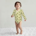 thumbnail image 4 of Xecao Kiwi Ice Cream Print Baby unisex-baby Cotton Long-sleeve Bodysuits-18 Months, 4 of 6
