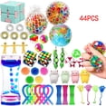 thumbnail image 1 of Juego de juguetes sensoriales, kit de juguetes antiestrés de 44 piezas, juguetes antiestrés para concentración, juego de juguetes para aliviar el estrés para niños con alivio de la ansiedad, aut, 1 of 4