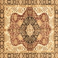 thumbnail image 1 of Ahgly Company Indoor Square Abstract Brown Modern Area Rugs, 5' Square, 1 of 4