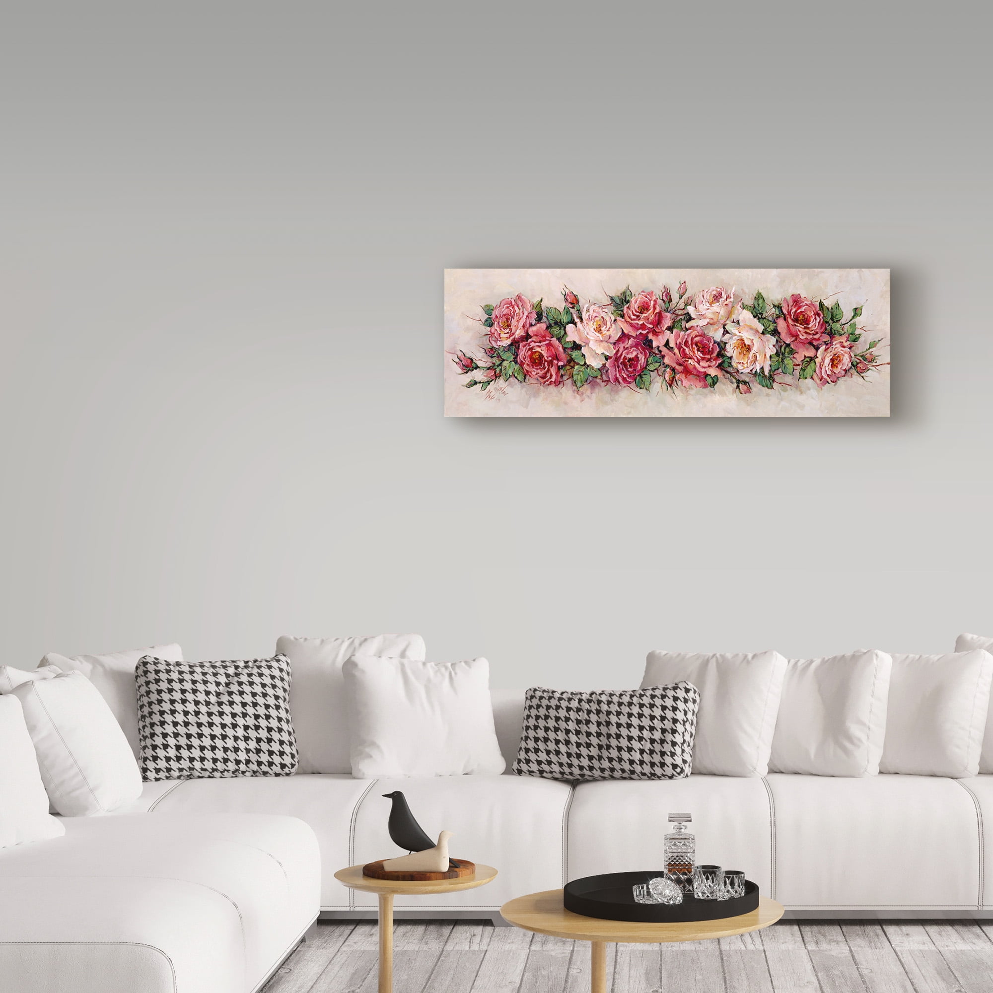 Trademark Fine Art ' Rose Panel' Canvas Art by Barbara Mock