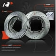 thumbnail image 5 of A-Premium 12.5 inch (317.5mm) Front Drilled and Slotted Disc Brake Rotors + Ceramic Pads Kit Compatible with Select Dodge, Chevrolet and GMC Models - Ram 2500 1994-1999, Ram 3500, K3500, 6-PC Set, 5 of 8