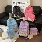 Ice Cream Series Three-Piece Backpack Set College Style Backpack
