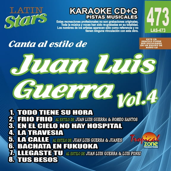 Karaoke Latin Stars 473 Juan Luis Guerra Vol. 4