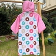 thumbnail image 4 of Faraee Unisex Kids Hooded Swim Cover Up Robe Boy Girl Terry Cloth Quick Drying Zip up Bathing Suit for Beach Pool Bath (7-13T,Red), 4 of 6