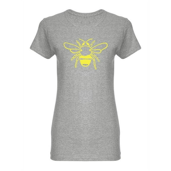 Bee Wasp Stripe Doodle T-Shirt Women -Image by Shutterstock, Female Small