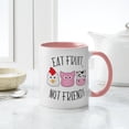 thumbnail image 4 of CafePress - Eat Fruit, Not Friends - 11 oz Ceramic Mug - Novelty Coffee Tea Cup, 4 of 4