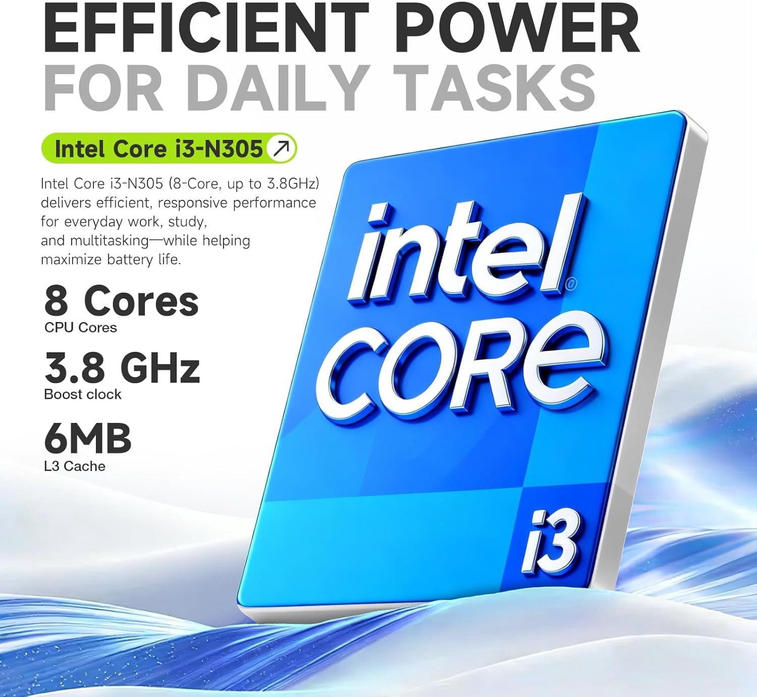 HP 17 inch Laptop, Intel 8 Cores i3-N305, 32GB RAM, 1TB SSD, AI Copilot, Windows 11 Pro