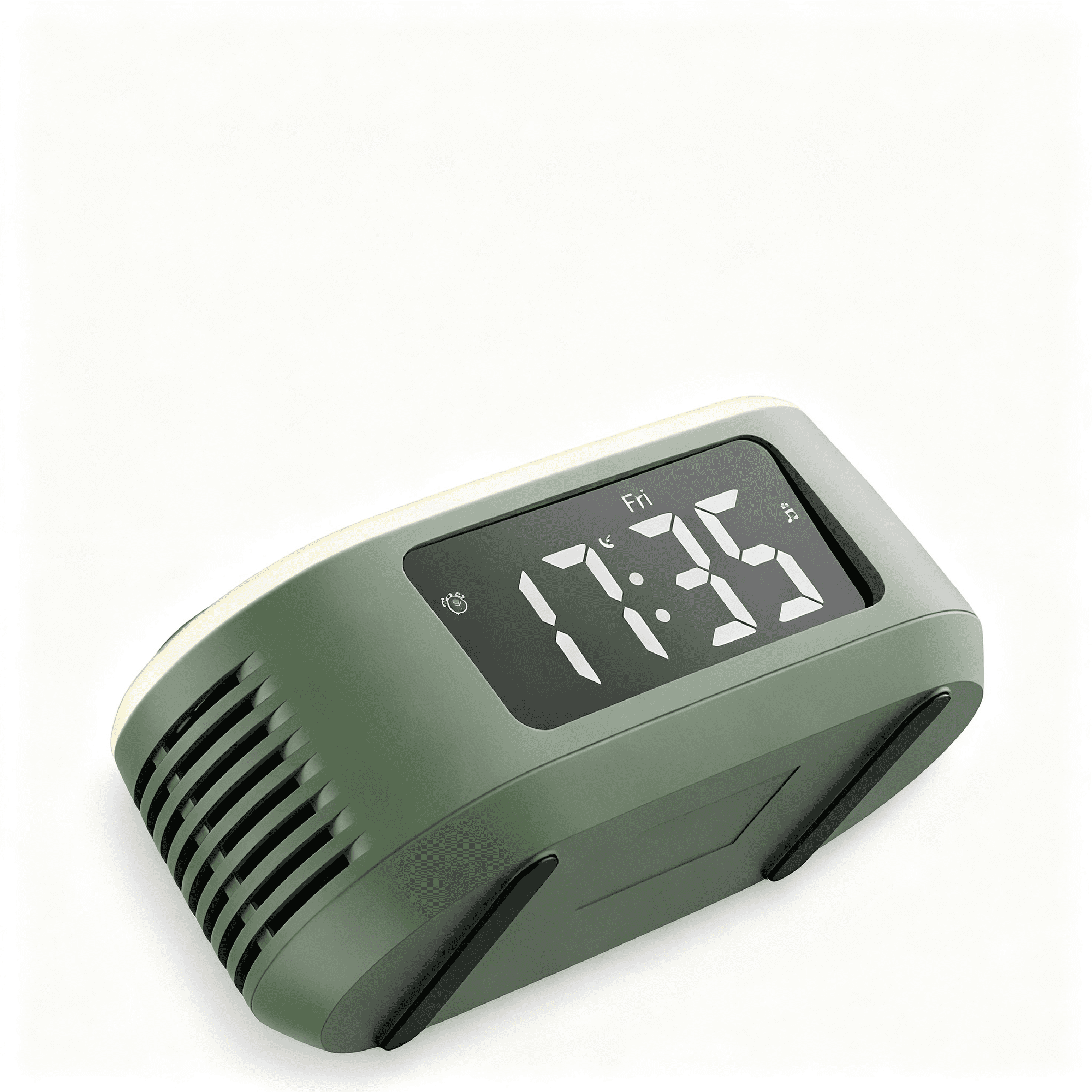 T13 White Noise Machine Bluetooth Speaker, Digital Alarm Clock Sleep Timer with LED Display RGB Night Light, Soothing Natural Sleeping Sound Machine for Baby, Kids, Adults, Bedrooms (Green)