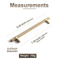 thumbnail image 6 of Goo-Ki 7.6''(192 MM) Hole Centers Champagne Bronze T Bar Cabinet Pulls, Luxury Zinc Alloy Cabinet Handles with Knurled for Dresser,Drawer,and Cupboard,6 Pack, 6 of 8