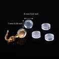 thumbnail image 3 of 100 Pieces 4 Size Earring Pads Silicone Comfort Earring Cushions for Clips on Earrings, Clear, 3 of 5