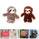 thumbnail image 3 of 2 llaveros de peluche de perezoso adorables, suaves y cómodos, para llaves, bolsos y teléfonos., 3 of 5