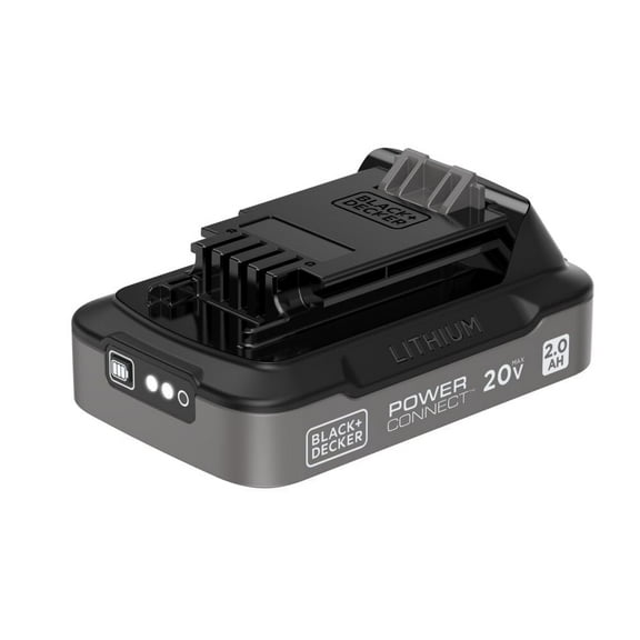 BLACK DECKER 20V 2.0AH Battery With State of Charge Indicator Light