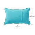 thumbnail image 3 of Sunbrella 21 x 14 in. Rectangle Outdoor Throw Pillow (2-Pack) - Canvas Aruba, 3 of 6