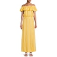 thumbnail image 2 of No Boundaries Juniors' Ruffle Crop Top and Maxi Skirt, 2-Piece Set, 2 of 5
