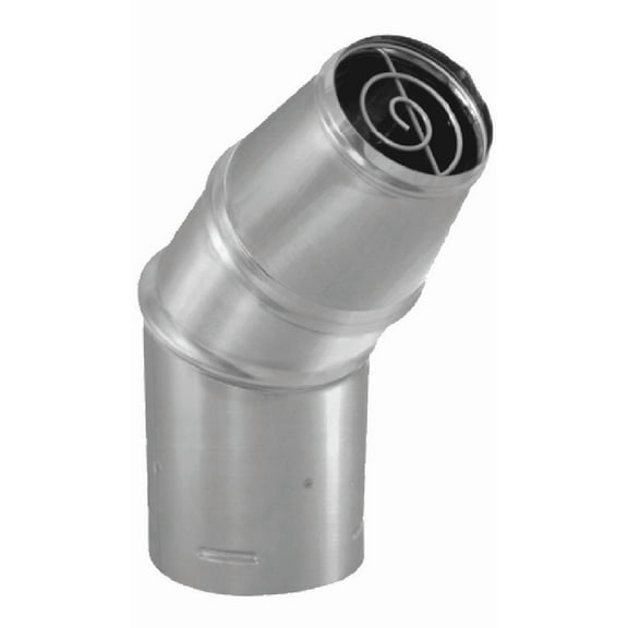 M&G DuraVent 4PVP-HC2 PelletVent Pro Horziontal Cap with Tapered end, Stainless Steel, 4"