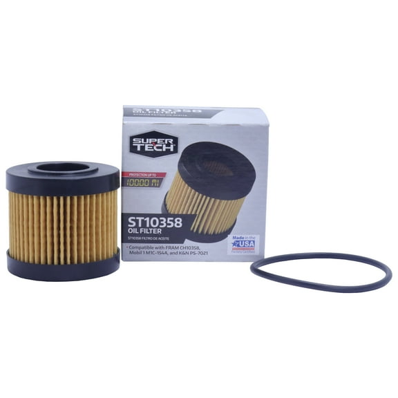 SuperTech ST10358 10K mile Cartridge Oil Filter for Scion and Toyota Fits select: 2009-2020 TOYOTA COROLLA, 2010-2020 TOYOTA PRIUS