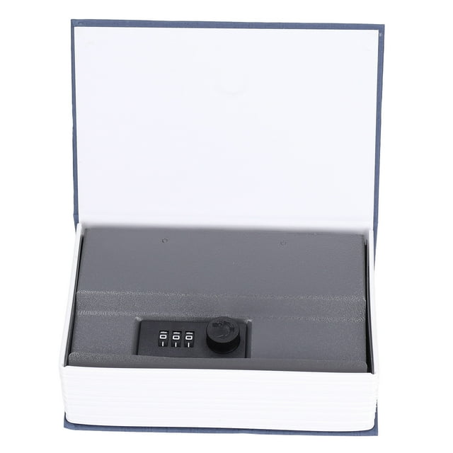 Secret Book Safe, Confusing Durable Book Safe Box Metal for Bookshelf Brown,Blue,Red,Black