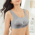 thumbnail image 3 of Lounge Bra, Women's Bra Underwear Breathable Sleep Yoga Cotton Bra Beauty Back Bra, Workout Bras, 3 of 5