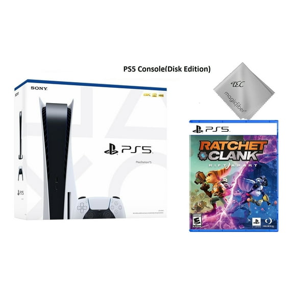 Sony PlayStation_PS5 Gaming Console(Disc Version) with Ratchet & Clank: Rift Apart Game Bundle