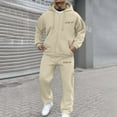 thumbnail image 2 of BOOMNY Mens Sweatsuits Letter Graphic Hoodies Sweatpants 2Pcs Gym Sweat Suits Running Jogging Fall Winter Athletic Tracksuit Outfits, 2 of 6