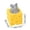 Light Brown, variant on Squeeze Squishy Toy with Gray Mouse Design, Single Piece, Yellow and Gray, for Relaxation, Squeeze Toy