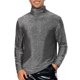 thumbnail image 1 of Camiseta de brillos INSPIRE CHIC para hombres, camiseta de cuello alto brillante, camiseta metálica de manga larga para fiestas, 1 of 1