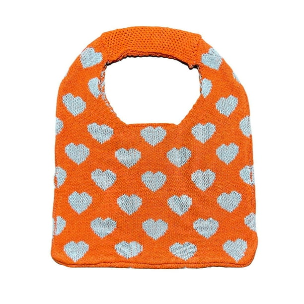 80mm white Bolsos de punto grandes del bolso de mano para el bolso del almacenamiento del libro del bolso de hombro de las mujeres