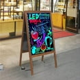 thumbnail image 2 of fliptrade Double Sided Led Message Writing Board Illuminated DIY Painting Boards - 39.4 H X20.5 W in, 2 of 5
