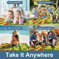 thumbnail image 3 of WYYP Pop Art Square Outdoor Picnic Mat for Camping Hiking Festivals 58.3x58.3in, 3 of 6