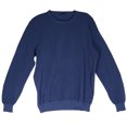 thumbnail image 1 of Fedeli Chandail Col Rond en Coton Marine Arg. Bahamas ML. Supima pour Hommes - 44 US / 54 EU, 1 of 2