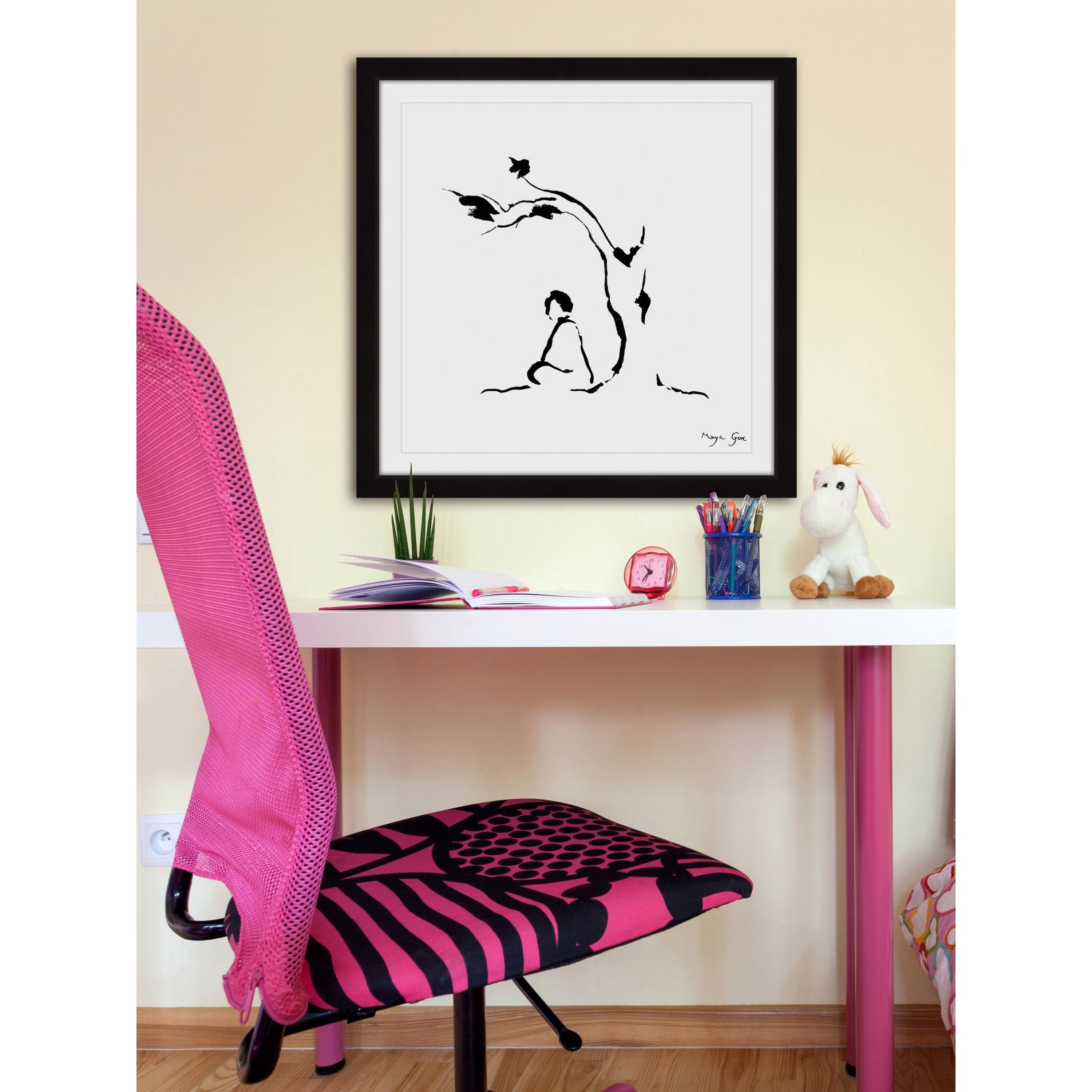 Marmont Hill Meditation Under Tree by Maya Gur Framed Wall Art