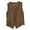 a-Khaki52, variant on Womens Solid Color Linen Sleeveless Vest With V Neck Button Closure Patch Pockets Lightweight Casual Outerwear For Summer Daily Wear Brown L