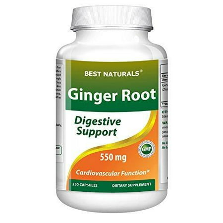 Best Naturals Ginger Root 550 mg 250 Capsules (Best Ginger Cookies For Nausea)