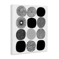 thumbnail image 4 of Stupell Industries Black & White Pattern Circles Abstract Painting Gallery Wrapped Canvas Art Print Wall Art, 24 x 30, 4 of 8