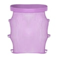 thumbnail image 4 of Xnihocha Womens See Through Mesh Mini Skirt With Shiny Rhinestones Bodycon Style For Clubbing And Party Lavender L, 4 of 6