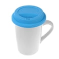 thumbnail image 3 of Tapa de silicona para taza, reutilizable, antipolvo, a prueba de fugas, cubierta de aislamiento (azul claro) Ehuebsd Libre de BPA, 3 of 6