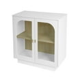 thumbnail image 4 of Storage Cabinet with Acrylic Door,  Modern Buffet Cabinet with Shelves, , Accent Cabinet Sideboard Console Cabinet with Storage Entryway Cabinet for Living Room, Dining Room, White, 4 of 7