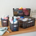 thumbnail image 3 of Mainstays 4-Piece Black Decorative Plastic Storage Basket Set, 14 in x 11.6 in x 5.3 in, 3 of 6