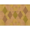 thumbnail image 1 of Ahgly Company Machine Washable Indoor Rectangle Transitional Yellow Area Rugs, 5' x 8', 1 of 7