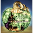 thumbnail image 2 of The Bradford Exchange Spooky Sights and Bright Lights Sculpture Collection: Hocus Pocus Pumpkin Issue #1 Handcrafted Glass Pumpkin with LED Lights by Dona Gelsinger 7-Inches, 2 of 2