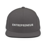 Dark Gray Entrepreneur Snapback Hat