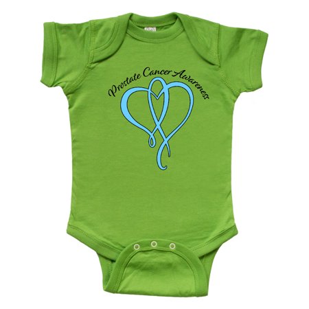 

Inktastic Prostate Cancer Awareness with Light Blue Heart Ribbon Gift Baby Boy or Baby Girl Bodysuit