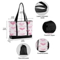 thumbnail image 2 of FORMRS Canvas Laptop Tote Bag for Women with 15.6" Computer Compartments Shoulder Handbag, Geometric Love, 2 of 7