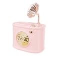 thumbnail image 2 of Reloj digital con altavoz retro BT Hugo regalo de cumpleaños creativo Reloj despertador vintage Rosa, 2 of 9