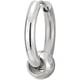 thumbnail image 3 of Pendientes de aro con bisagras Huggie de cuentas circulares de acero inoxidable para hombres y mujeres, 2 piezas MFZFUKR LRWJ181-4, 3 of 5