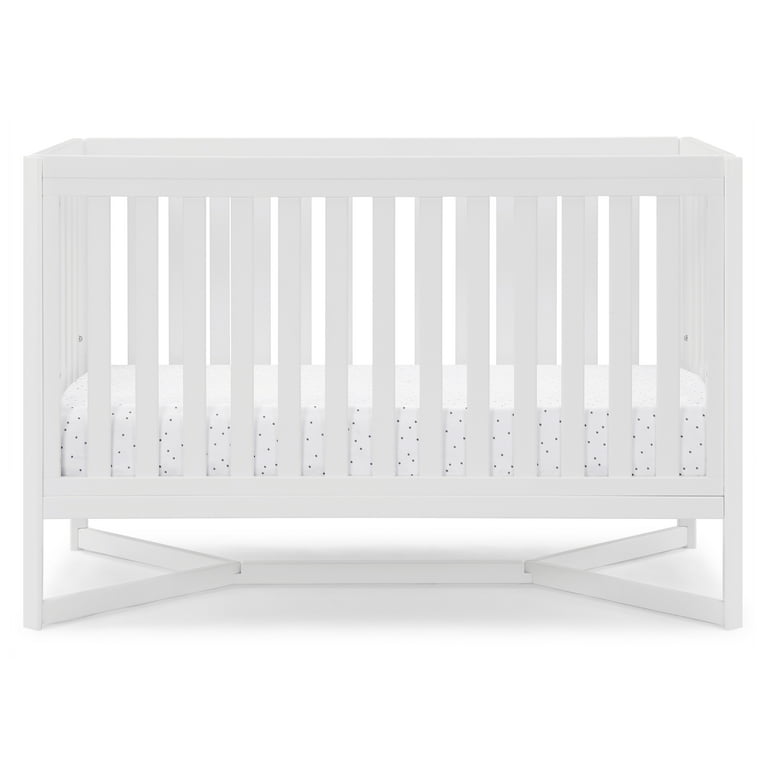 Delta Children Tribeca 4 in 1 Baby Crib Bianca White