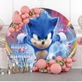 thumbnail image 4 of Decoración para fiesta de cumpleaños de niños Sonic the Hedgehog Personalización Nombre del bebé Años en tu idioma Decoración para fiesta de baby shower de Sonic, 4 of 5