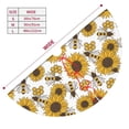 thumbnail image 3 of Sikiie Sunflowers and Bees 30-48 inches {designName} Print Christmas Tree Skirt Snowman Xmas Tree Skirt with Edge Christmas Decorations for Holiday Party30", 3 of 7