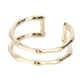 thumbnail image 1 of 1pc Trendy Simple Ring Apertura Anillos de dedo Mujer Decoración de dedo (Dorado), 1 of 5