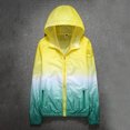 thumbnail image 4 of YDDIAN Womens Windbreaker Jacket Lightweight 90s Retro Wind Breakers Yellow 2XL, 4 of 5